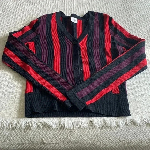 Cabi Royal Striped Pullover Sweater - Picture 1 of 7